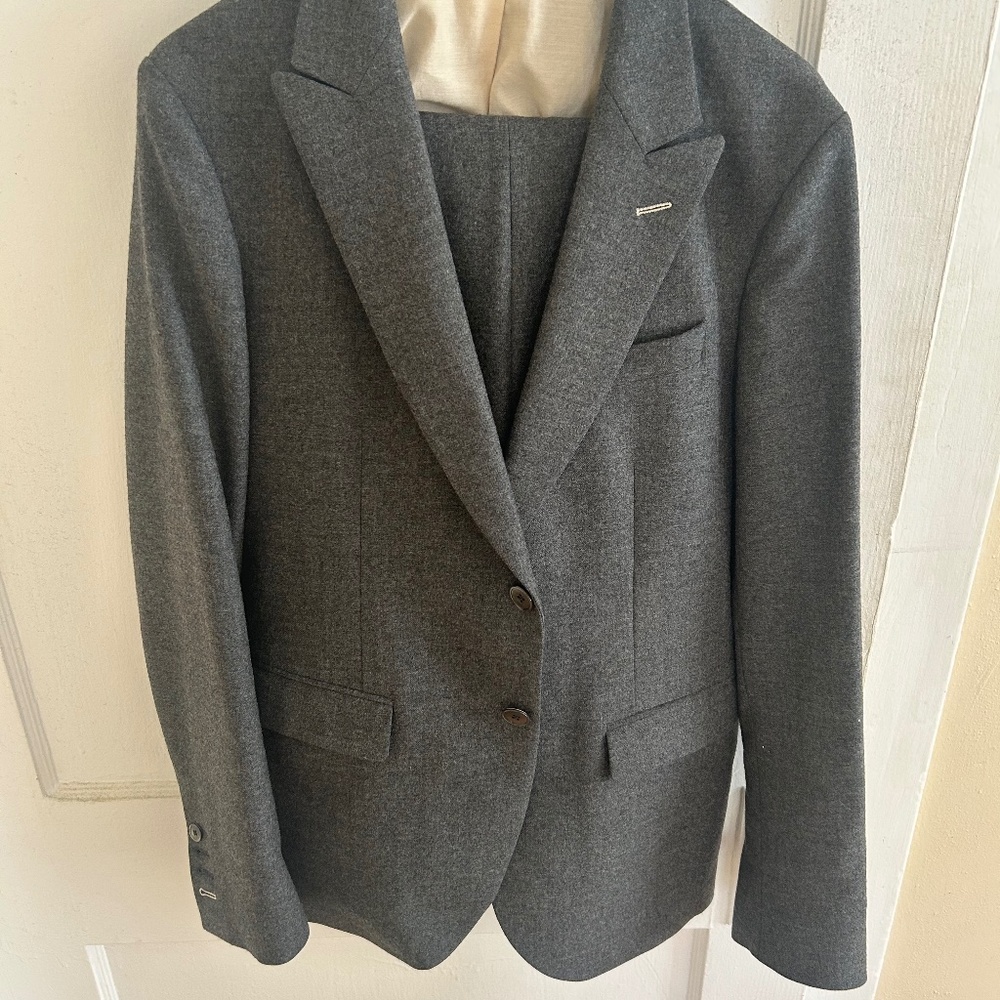 Gant Rugger charcoal grey wool suit men jacket 48 (38-40 US)